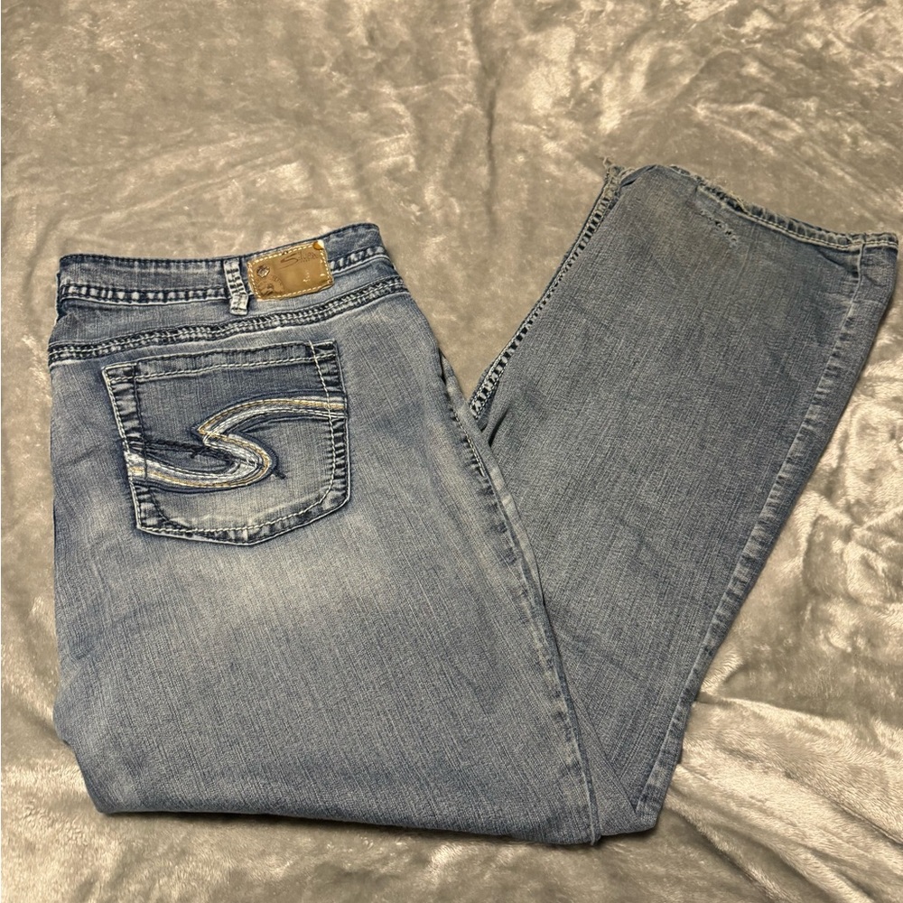 Silver Jeans Blue Tuesday Straight Leg Denim